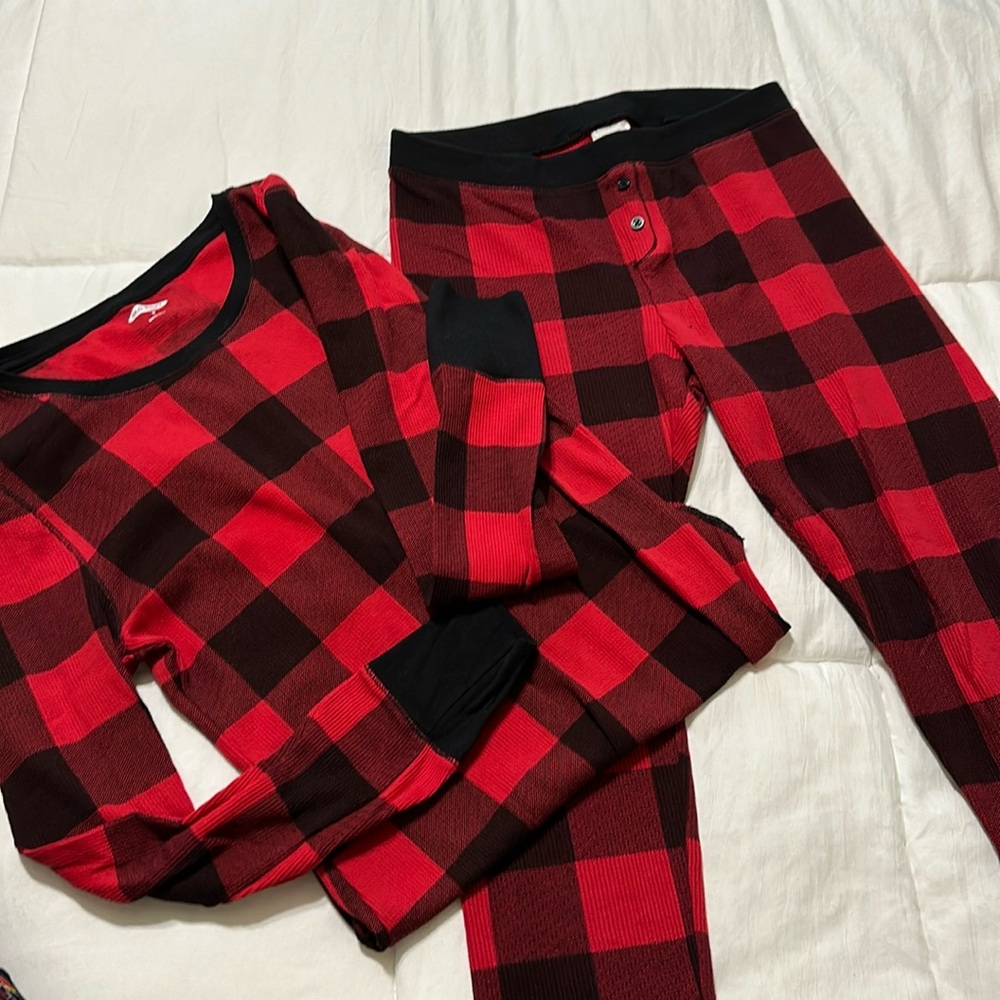 Old Navy Buffalo plaid pj set